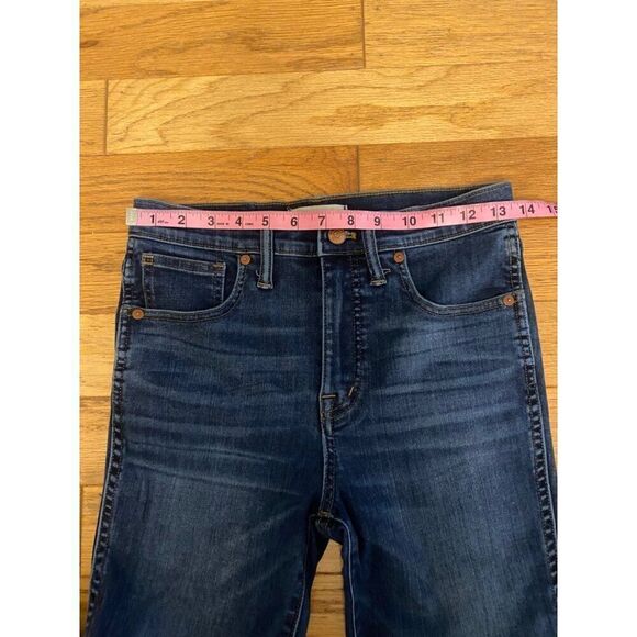 Madewell women's 10" High-Rise Skinny Size 27 Dark Wash Denim jeans - Picture 8 of 10